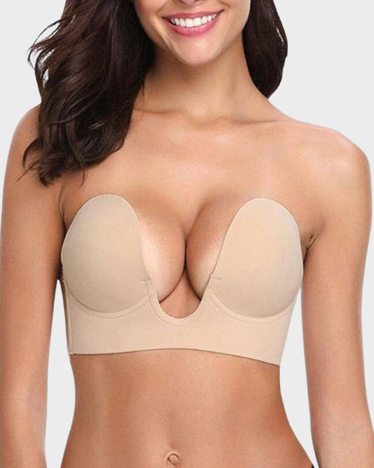 Sujetador push-up sin tirantes para mujer