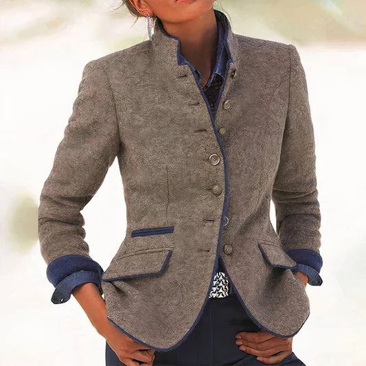 Blazer elegante para mujer, corte estructurado