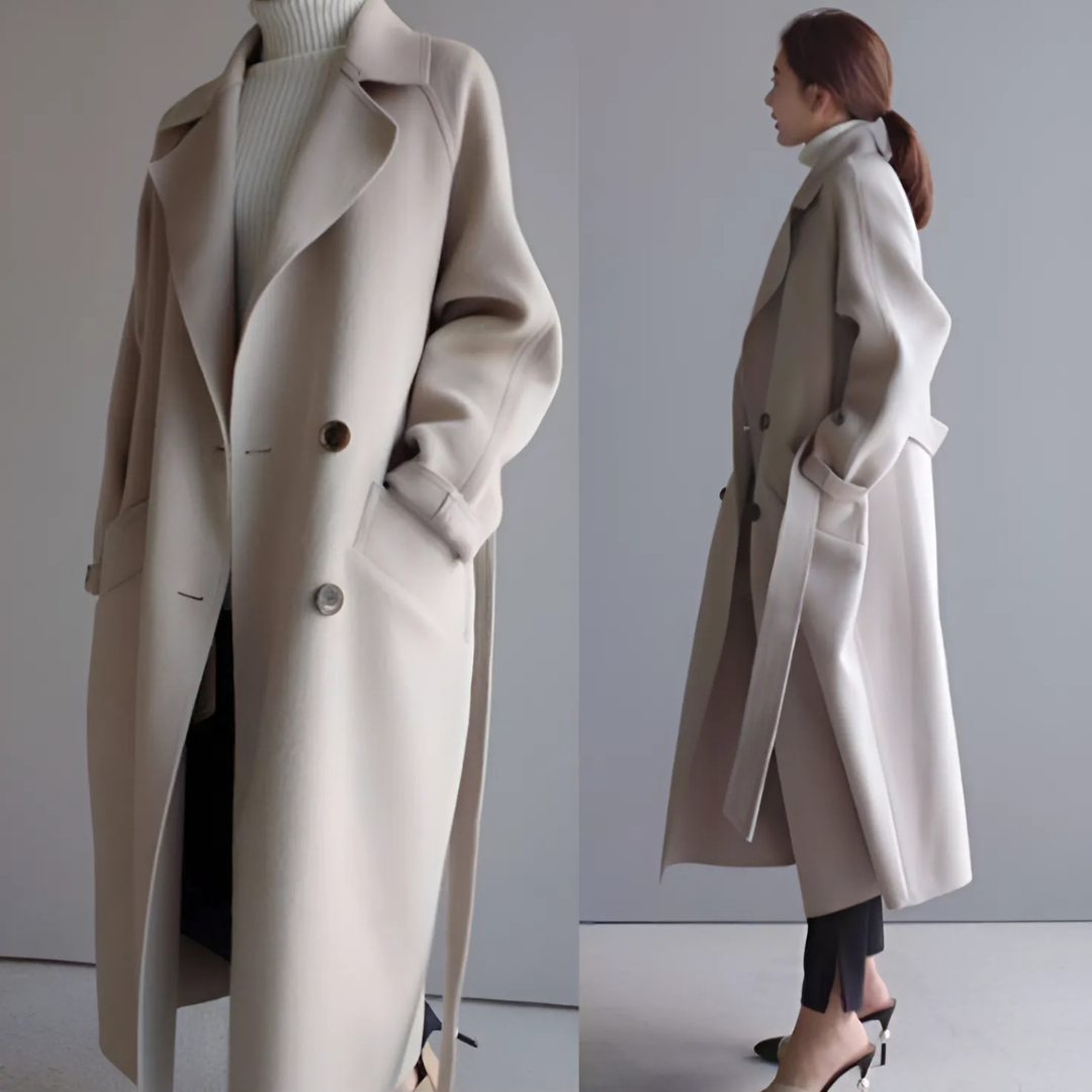 Cappotto classico in lana — Cappotto caldo ed elegante d'inverno