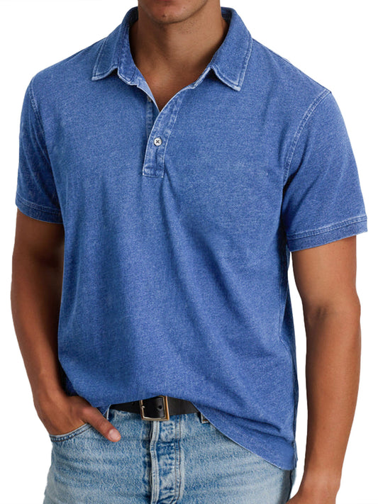 Polo clásico de manga corta para hombre