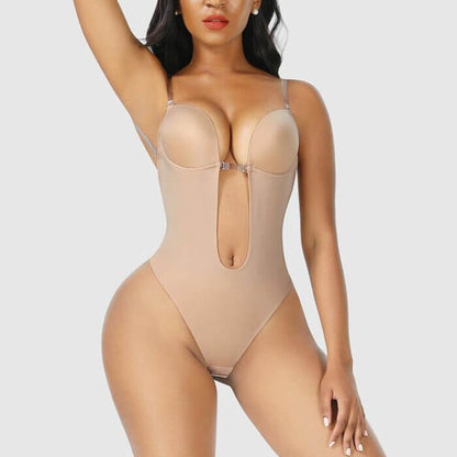 Body modellante senza schiena con coppe — Body invisibile riducente