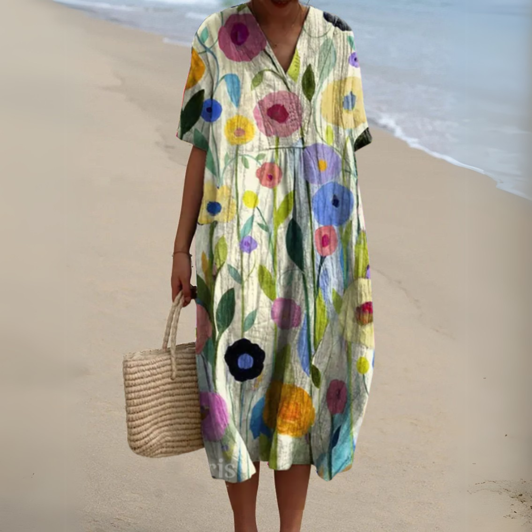 Vestido floral para mujer, verano