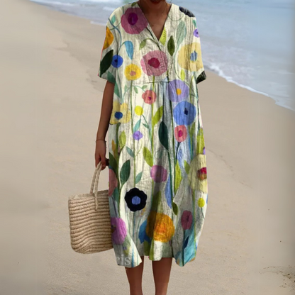 Vestido floral para mujer, verano