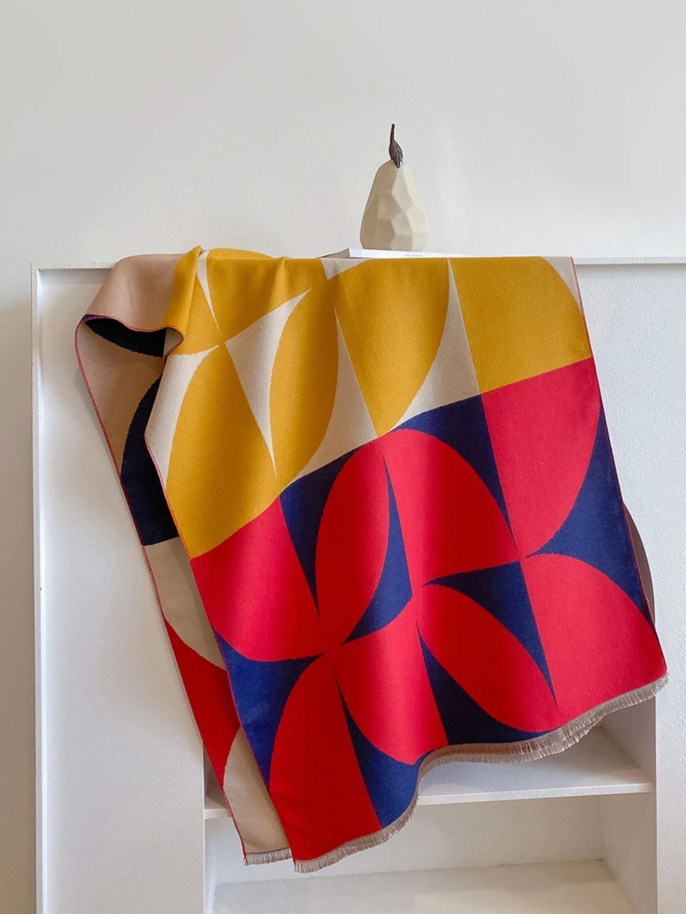 Sciarpa in cashmere reversibile — Foulard morbido, caldo ed elegante