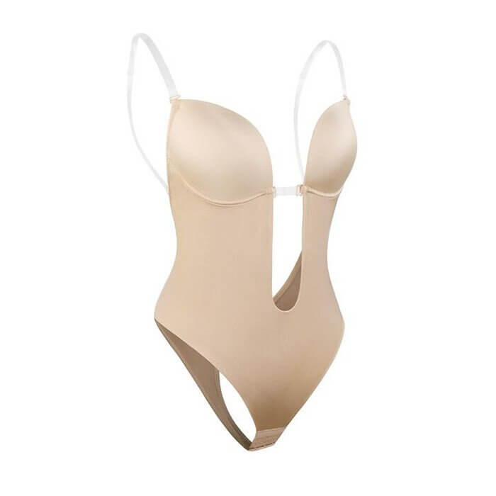Body modellante senza schiena con coppe — Body invisibile riducente