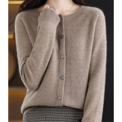 Cardigan in cashmere — Giacca in maglia morbida ed elegante
