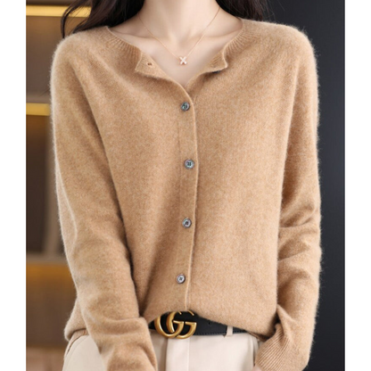 Cardigan in cashmere — Giacca in maglia morbida ed elegante
