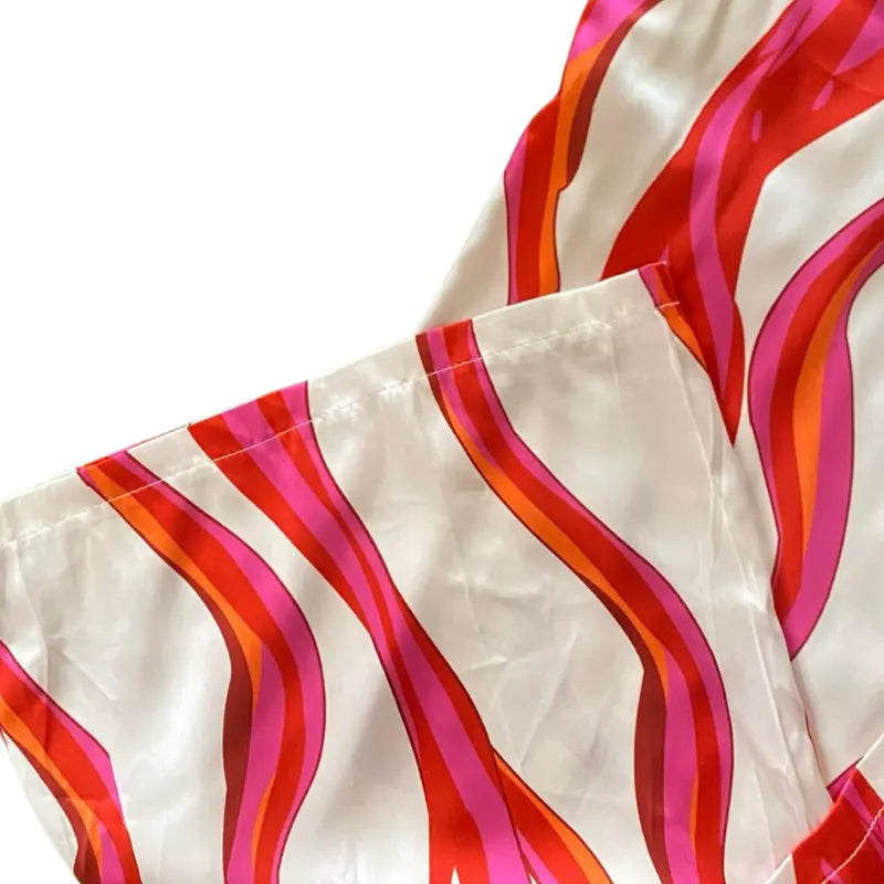 Completo due pezzi con spalle scoperte — Top a maniche a palloncino e pantaloni ampi