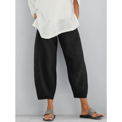 Pantaloni di lino dal taglio comodo — Pantaloni versatili ed eleganti