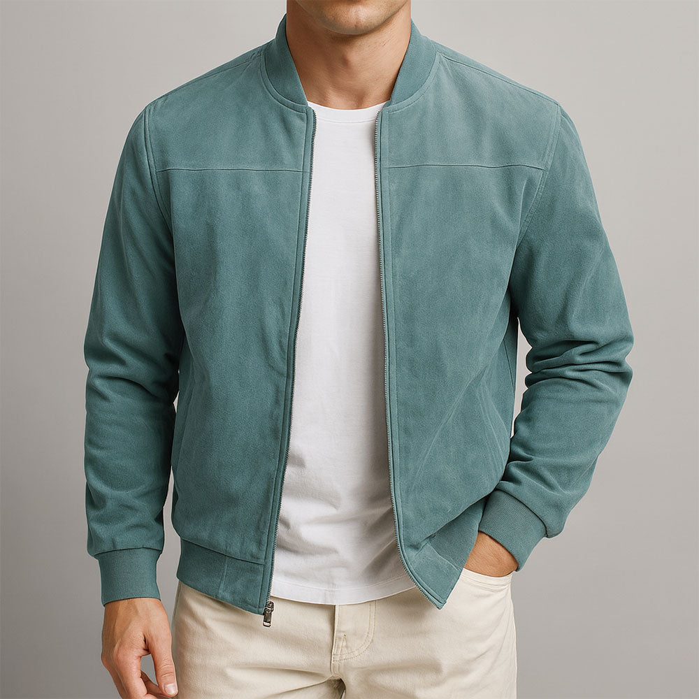 Giacca con zip dal design minimalista — Giacca moderna e versatile