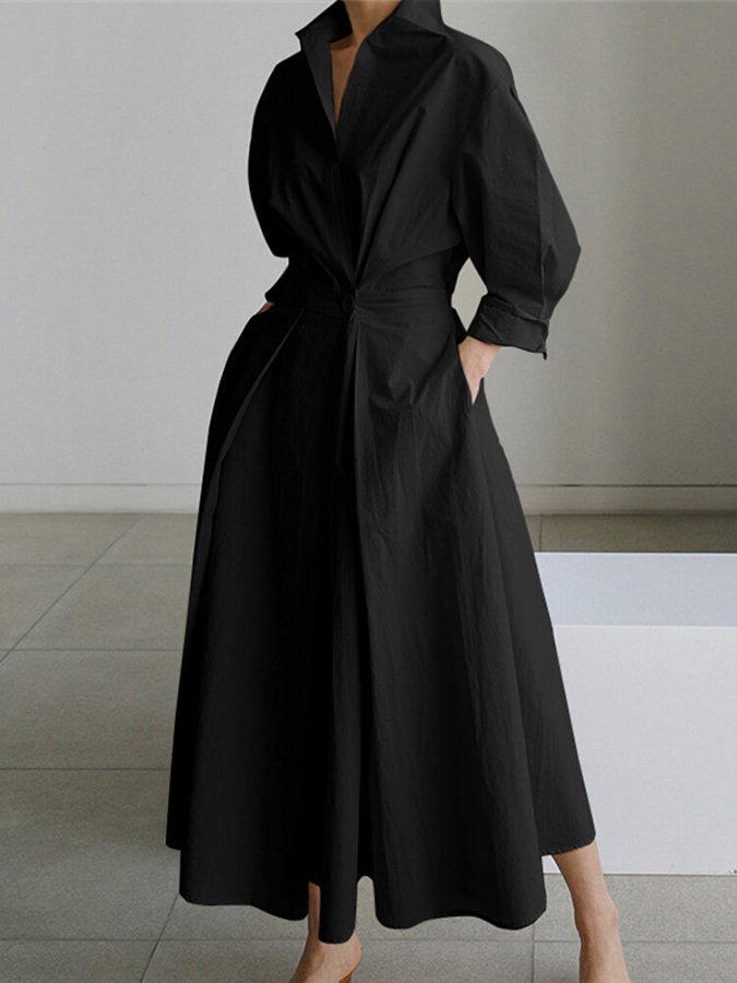 Abito lungo ed elegante dal taglio fluido — Abito maxi versatile