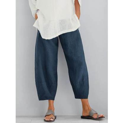 Pantaloni di lino dal taglio comodo — Pantaloni versatili ed eleganti