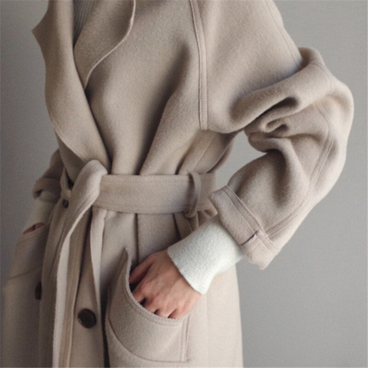 Cappotto classico in lana — Cappotto caldo ed elegante d'inverno