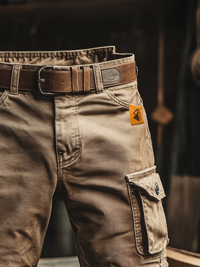 Pantalones cargo para hombre, corte relajado