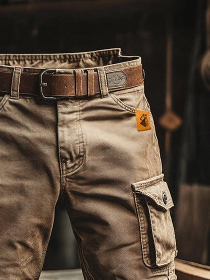 Pantalones cargo para hombre, corte relajado