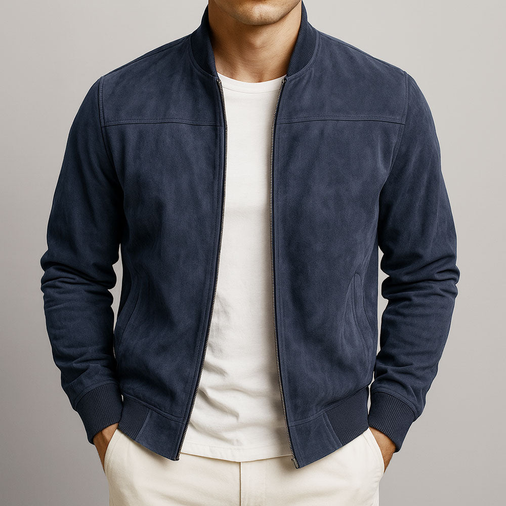 Giacca con zip dal design minimalista — Giacca moderna e versatile