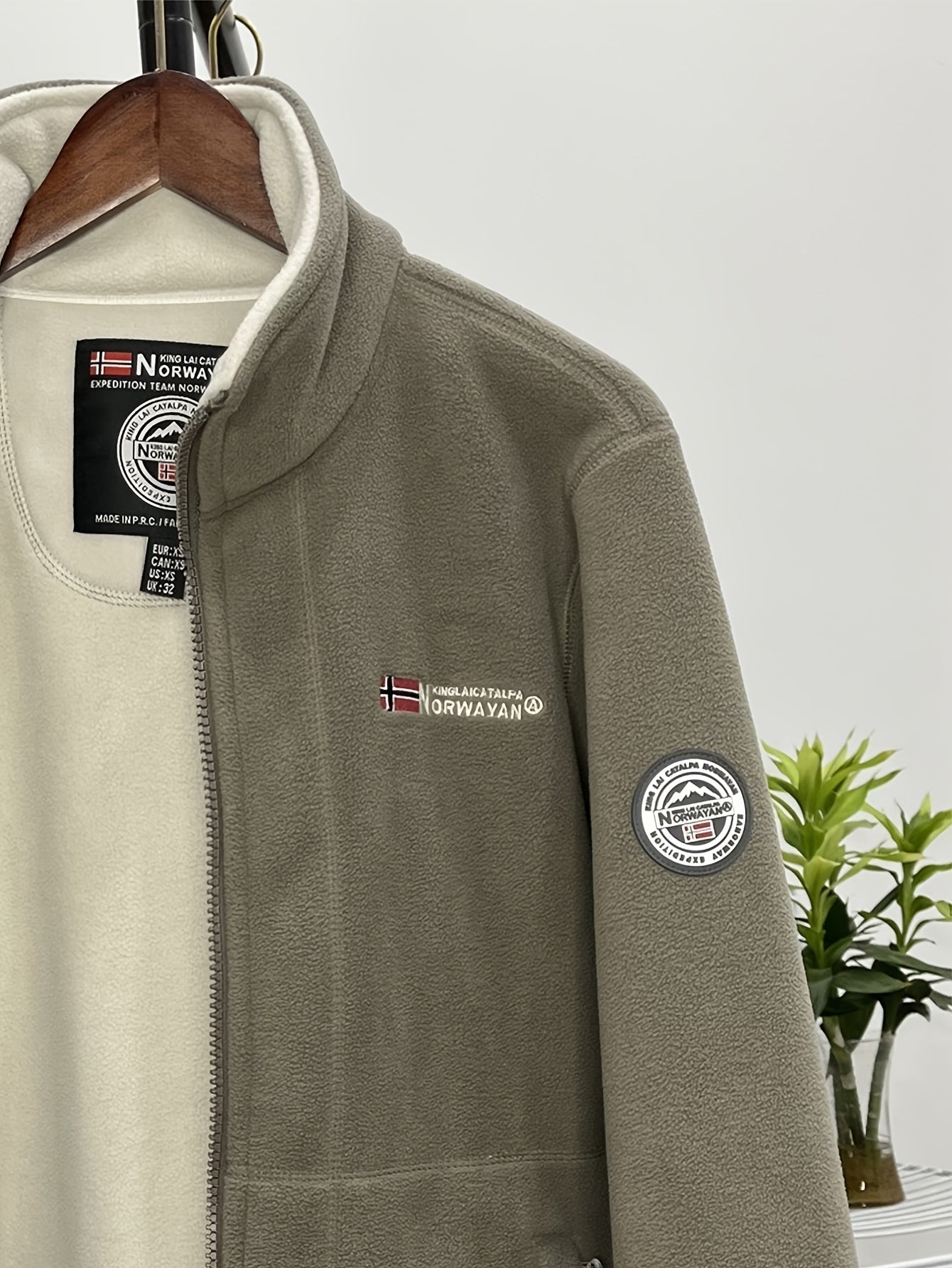 Chaqueta polar para hombre, cálida