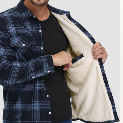 Sopracamicia casual con tasche — Camicia-giacca da mezza stagione