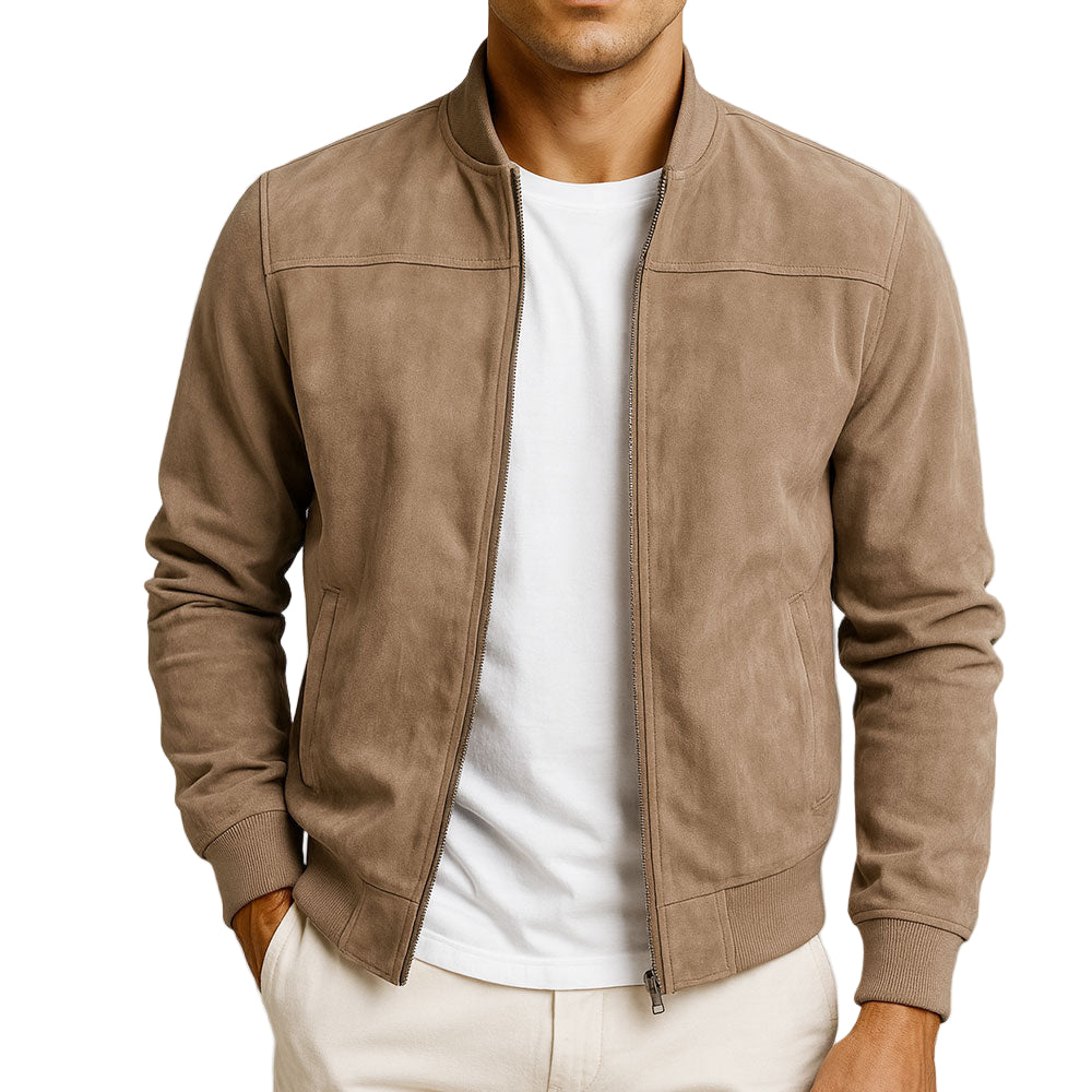 Giacca con zip dal design minimalista — Giacca moderna e versatile