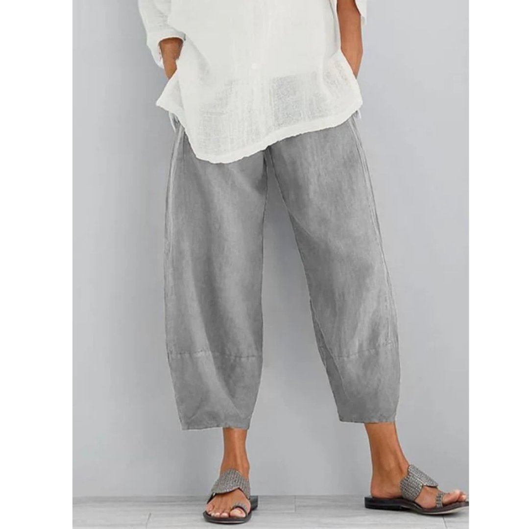 Pantaloni di lino dal taglio comodo — Pantaloni versatili ed eleganti