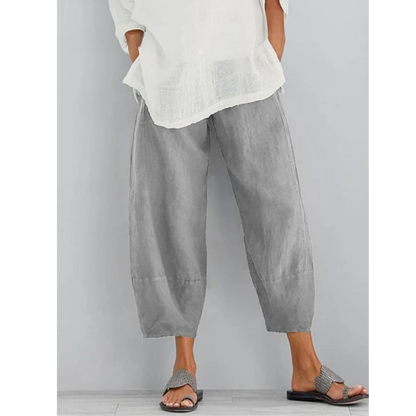 Pantaloni di lino dal taglio comodo — Pantaloni versatili ed eleganti