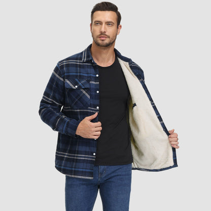 Sopracamicia casual con tasche — Camicia-giacca da mezza stagione