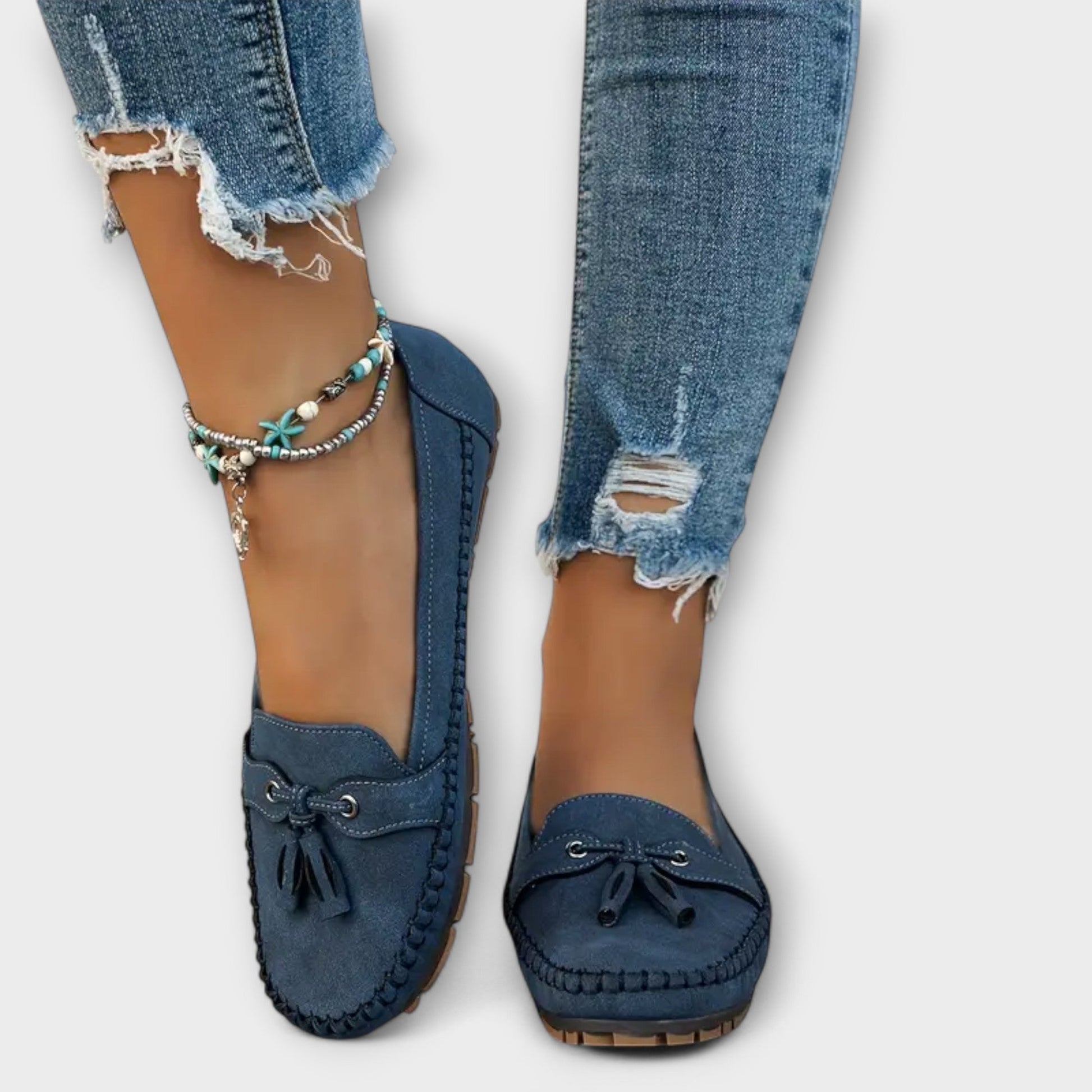 Mocassini ortopedici comodi — Calzatura slip-on elegante e traspirante