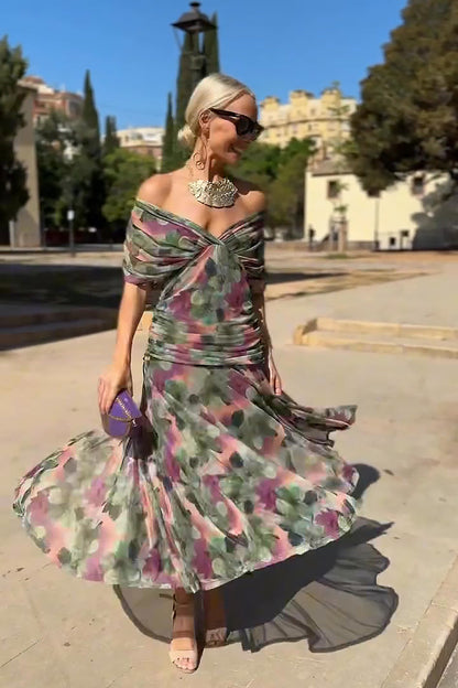 Vestido maxi para mujer, degradado