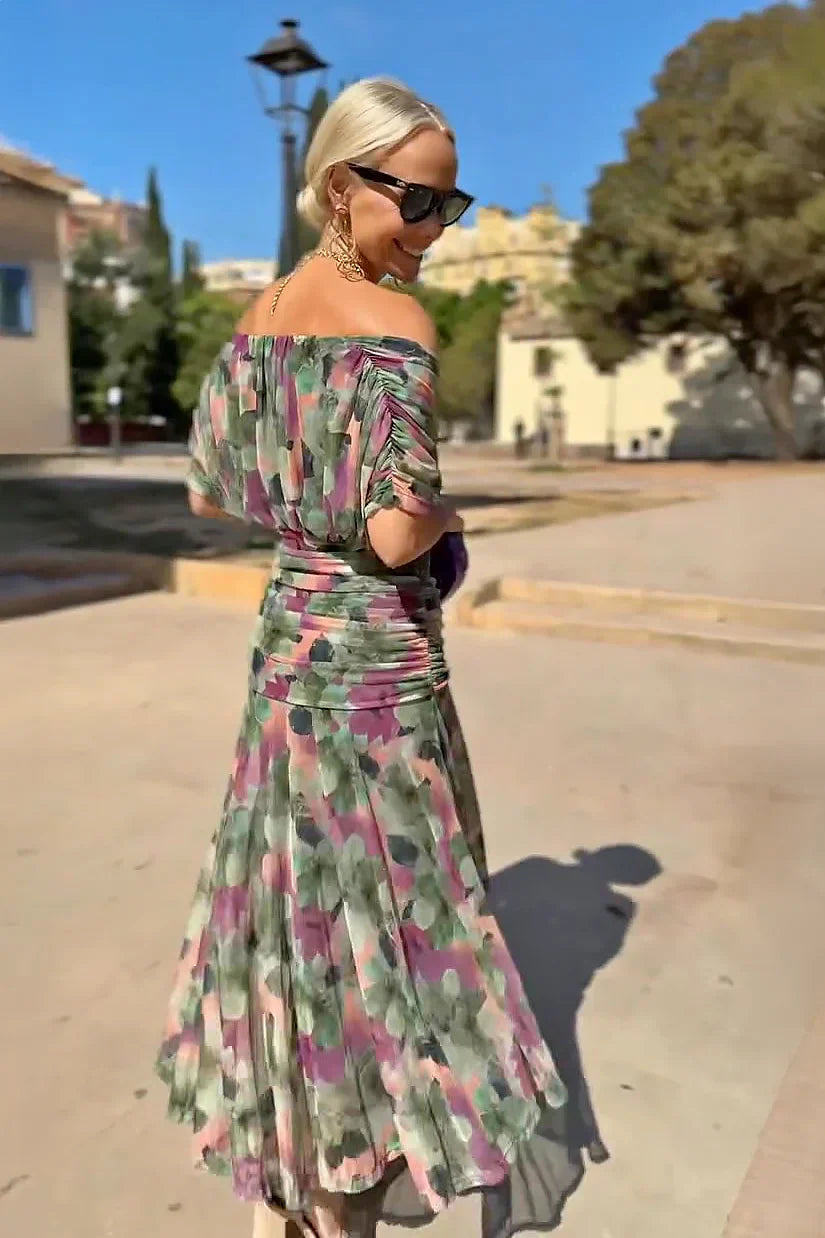 Vestido de fiesta para mujer, cuello en pico