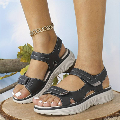 Sandalias para mujer, ajuste adaptable