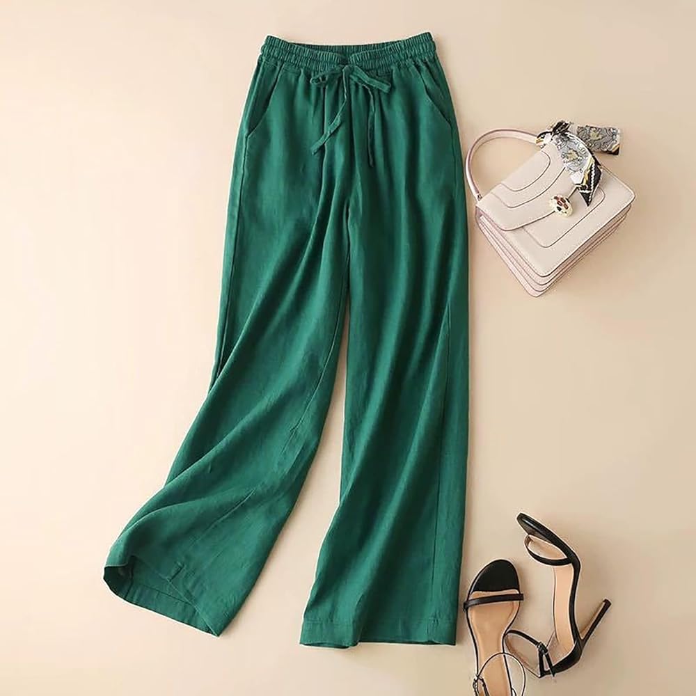 Pantaloni dal taglio rilassato con coulisse — Pantaloni leggeri estivi