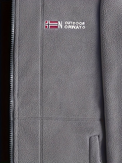 Chaqueta polar para hombre, ligera y cómoda