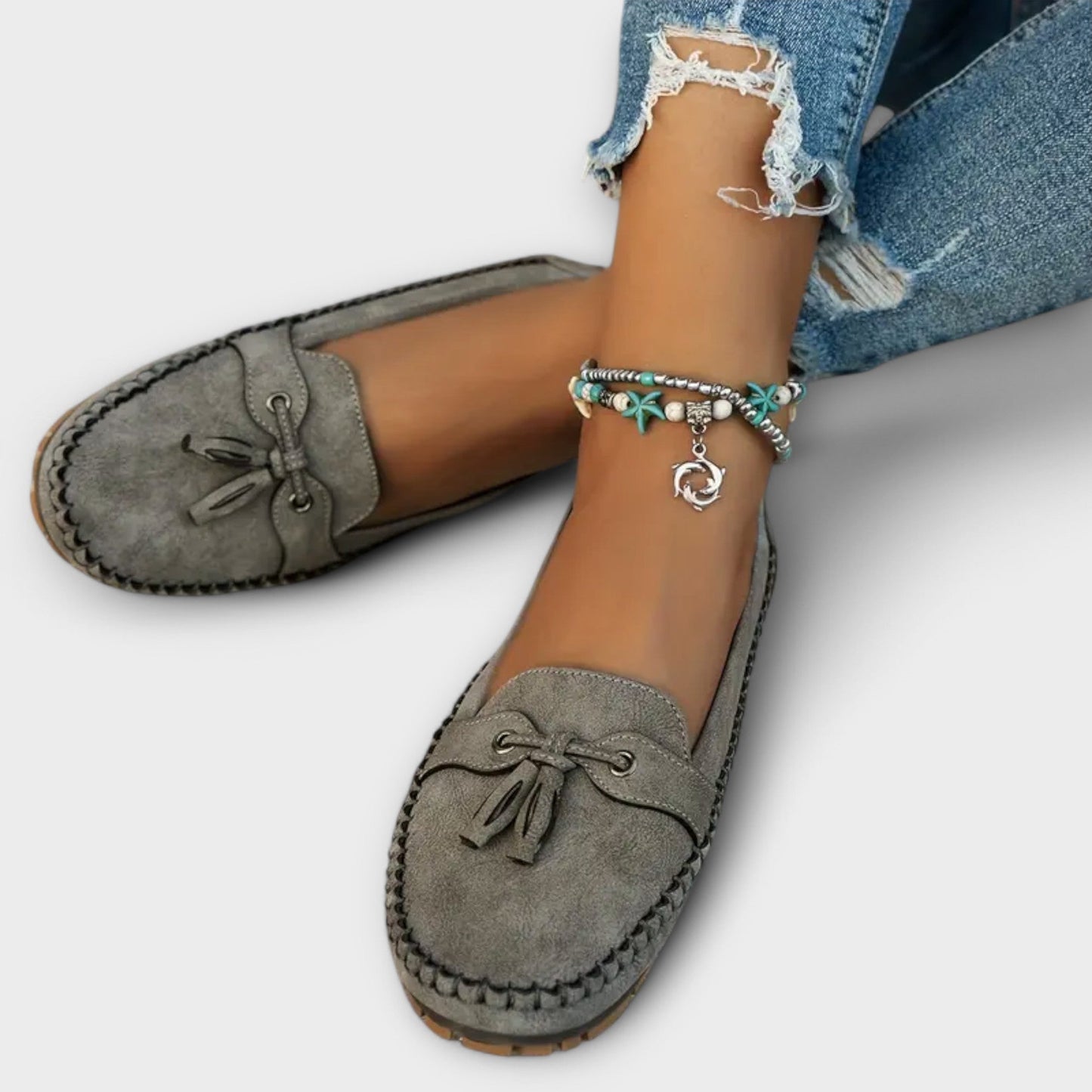 Mocassini ortopedici comodi — Calzatura slip-on elegante e traspirante