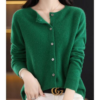 Cardigan in cashmere — Giacca in maglia morbida ed elegante