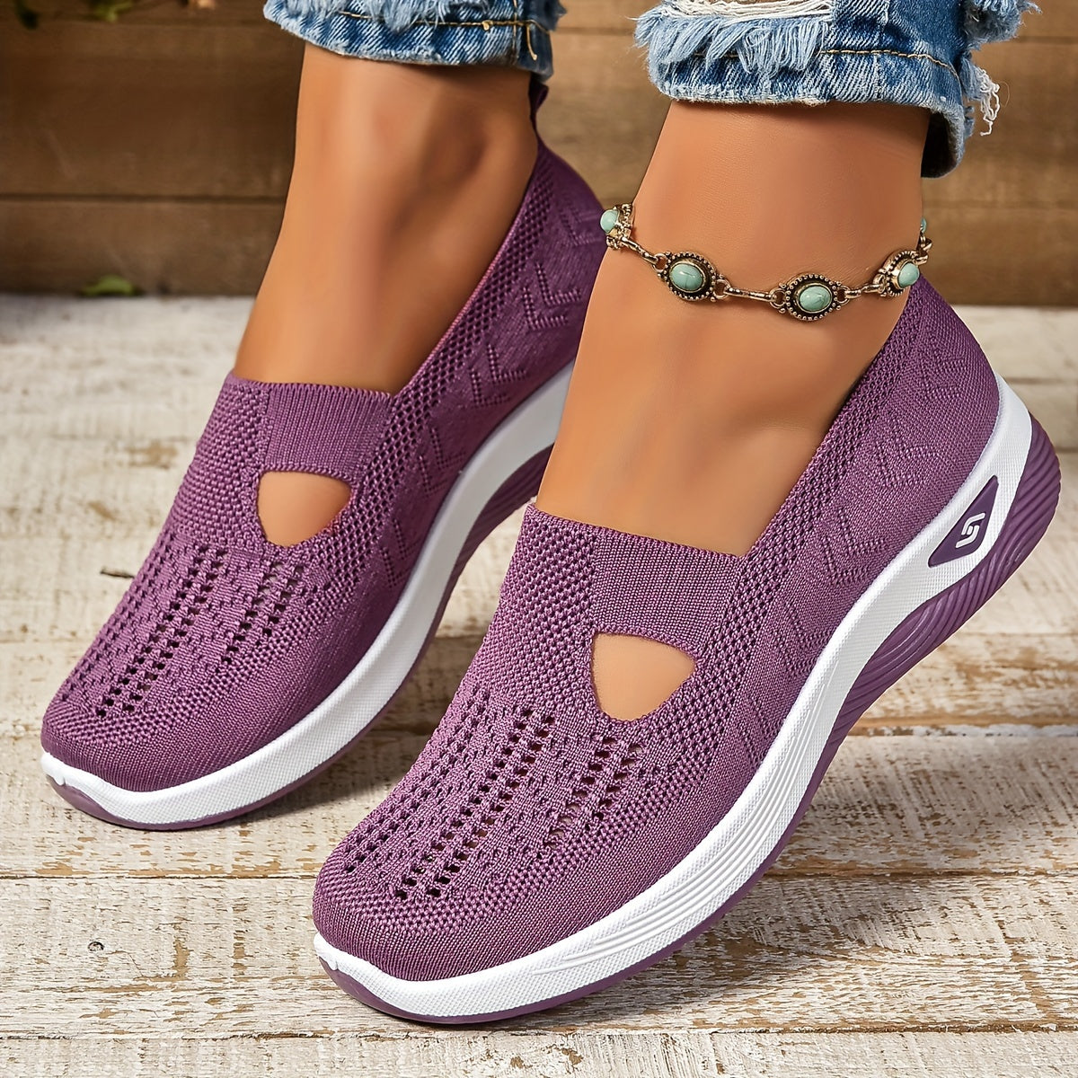 Zapatos slip-on para mujer, cómodos