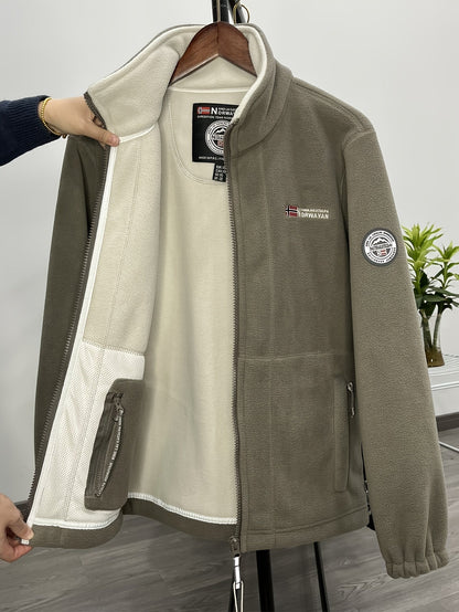 Chaqueta polar para hombre, ligera