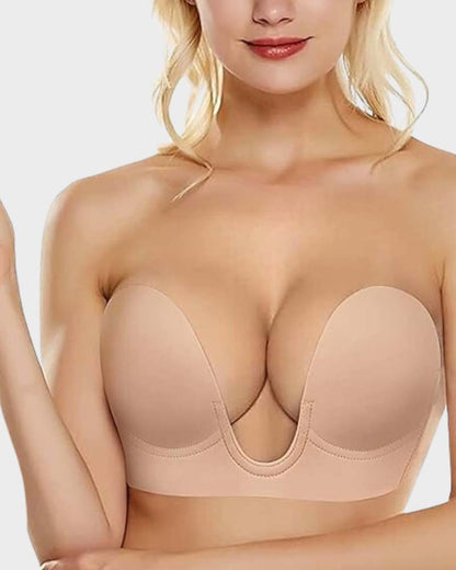 Sujetador push-up sin tirantes para mujer, cómodo