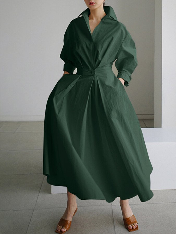 Abito lungo ed elegante dal taglio fluido — Abito maxi versatile