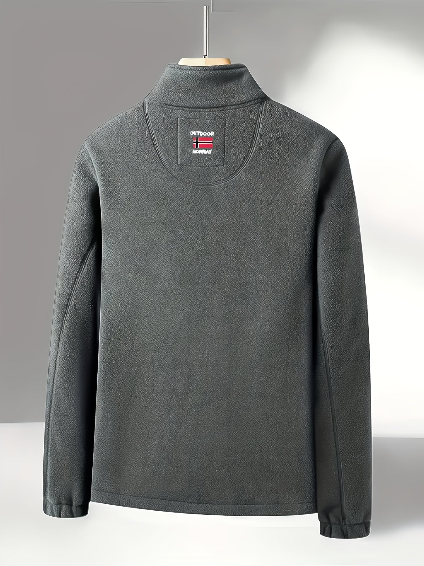 Chaqueta polar para hombre, cuello alto
