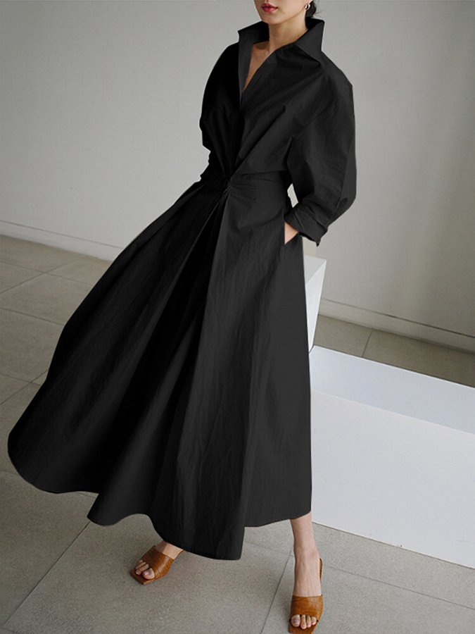 Abito lungo ed elegante dal taglio fluido — Abito maxi versatile