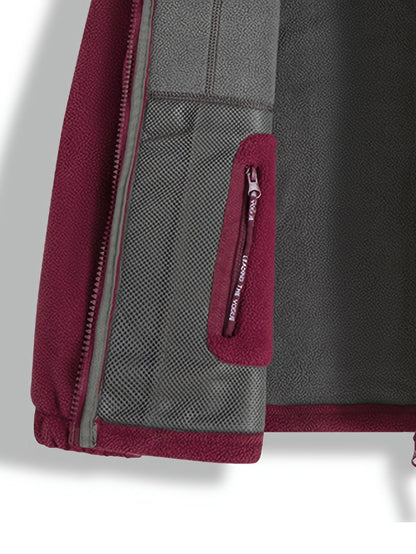 Chaqueta polar para hombre, cuello protector