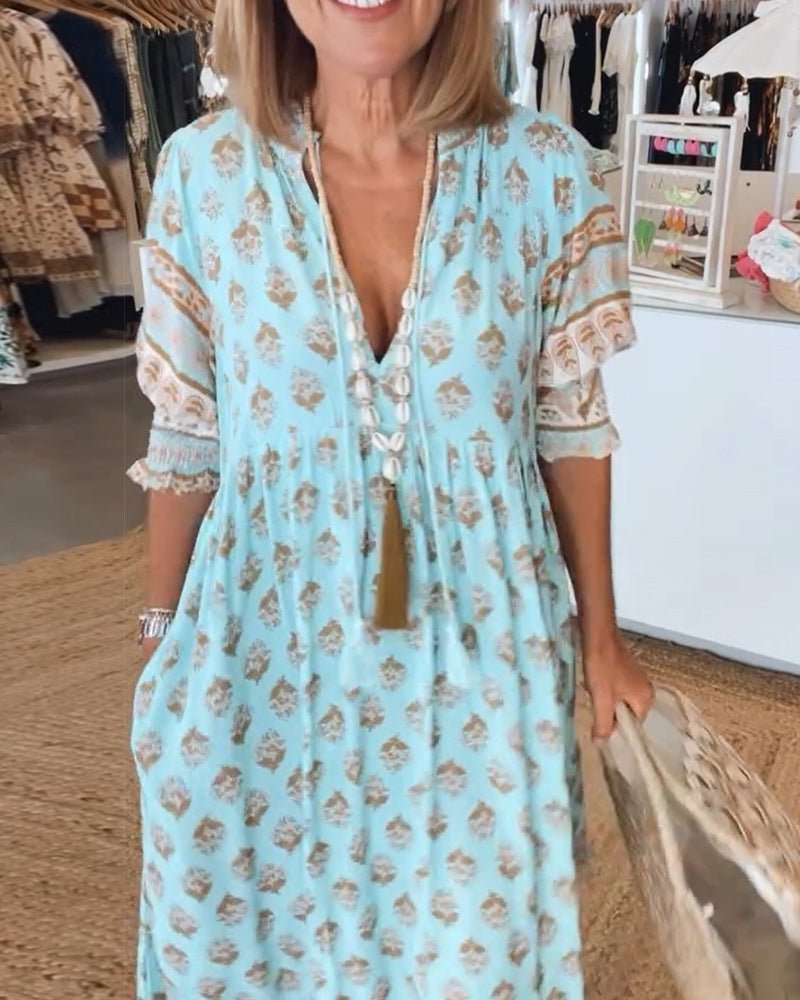 Vestido floral para mujer, elegante