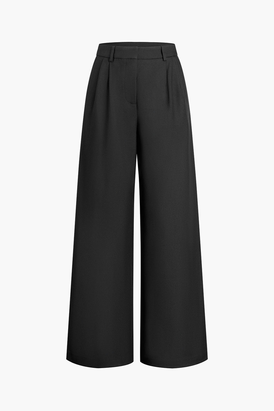 Pantaloni di lino a gamba larga e vita alta — Pantaloni eleganti da vestire