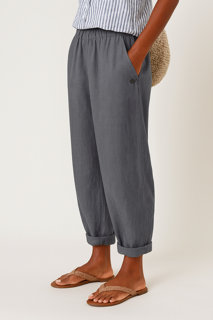 Pantalones para mujer, tiro medio