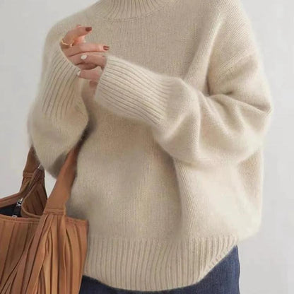 Jersey de cachemira para mujer, oversize
