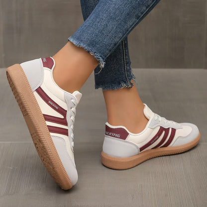 Sneakers in camoscio ortopediche a pianta larga — Calzatura comoda da giorno