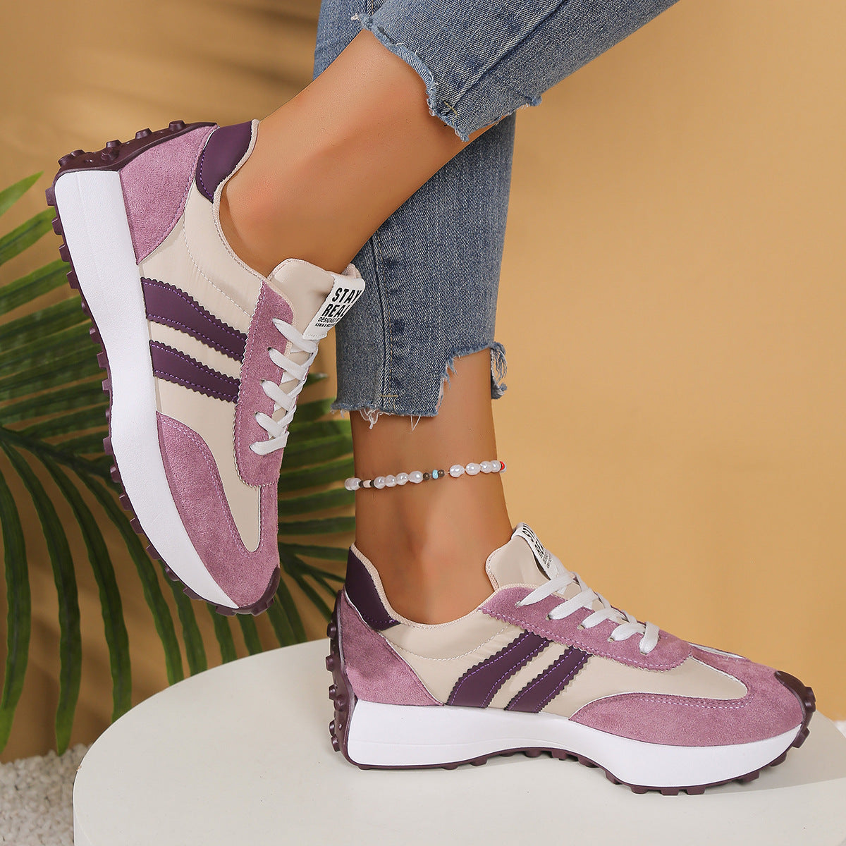 Zapatillas ligeras para mujer, calzado cómodo de diario