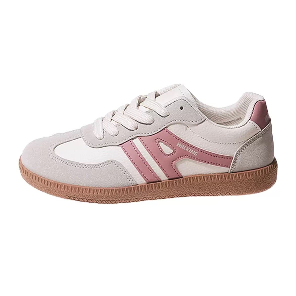 Sneakers in camoscio ortopediche a pianta larga — Calzatura comoda da giorno