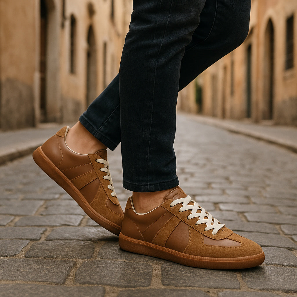 Zapatillas con cordones para hombre, ajuste seguro