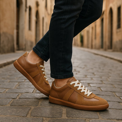 Zapatillas con cordones para hombre, ajuste seguro